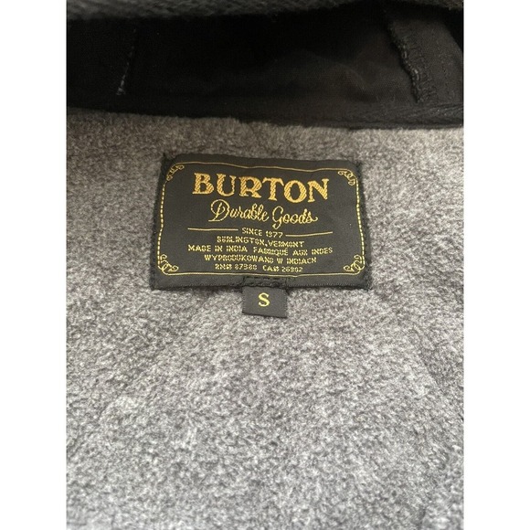 Burton Coat Women’s Small Black Gemmi Jacket Water Resistant Hood Fleece Lined - Picture 6 of 7